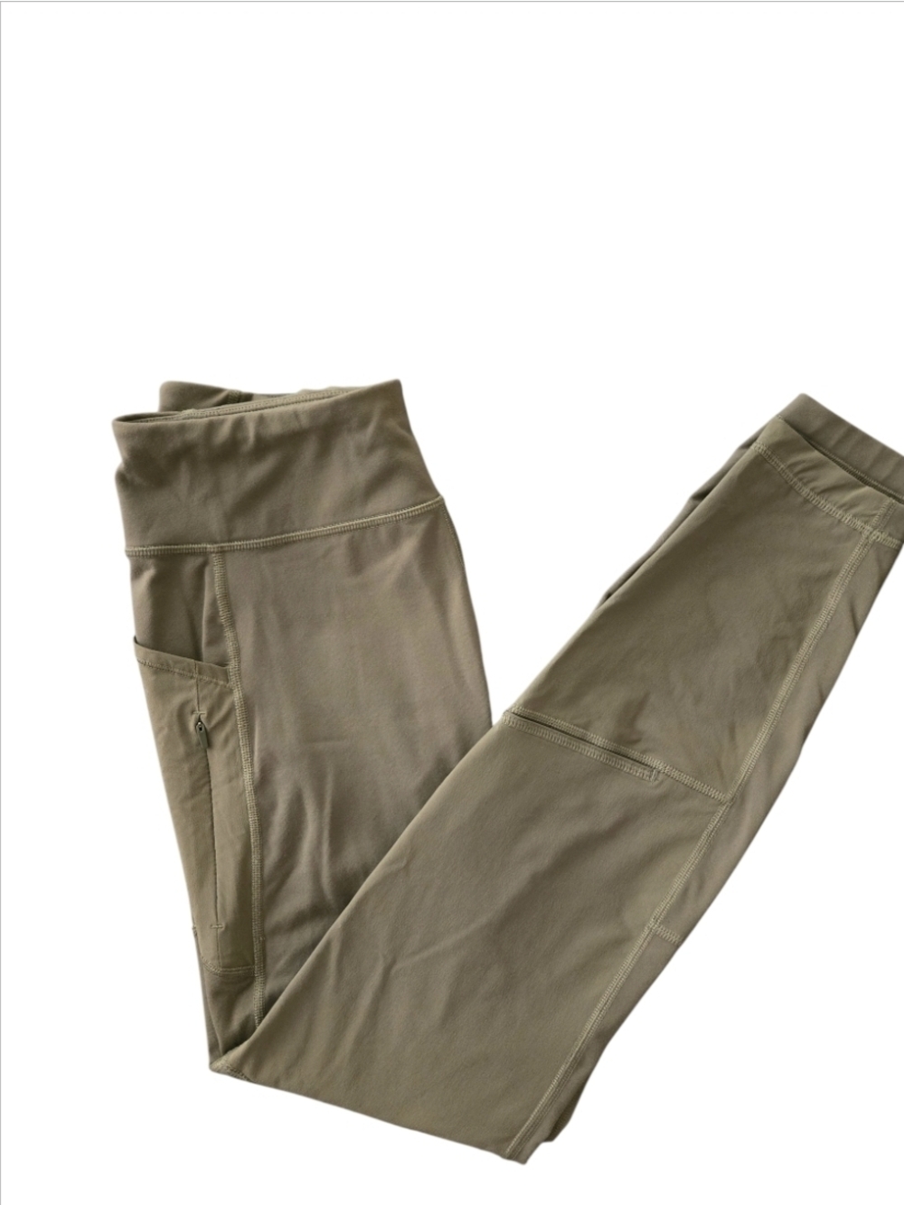 DULUTH TRADING CO Avant Garden Women’s Leggings Olive Green Activewear Size XS